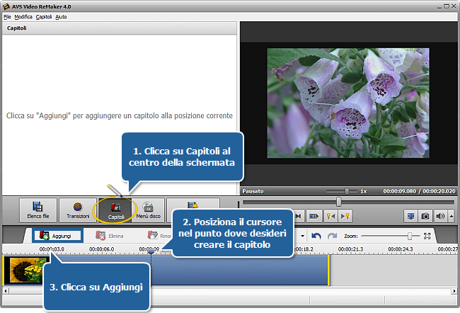 Come creare un menù disco usando AVS Video ReMaker? Passo 4