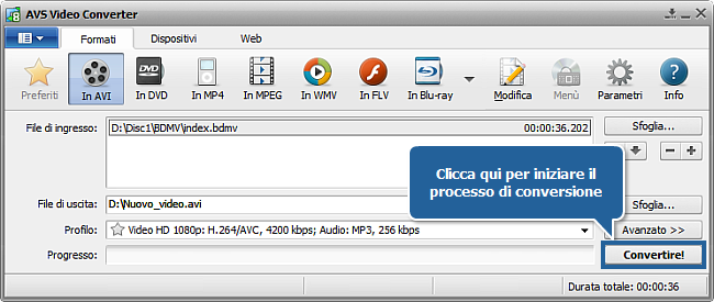 Come convertire video Blu-ray? Passo 5