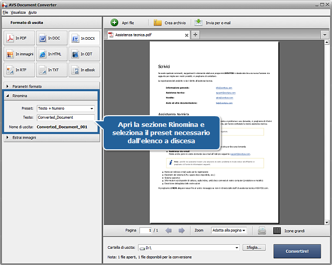 Come convertire da PDF a DOCX? Passo 4