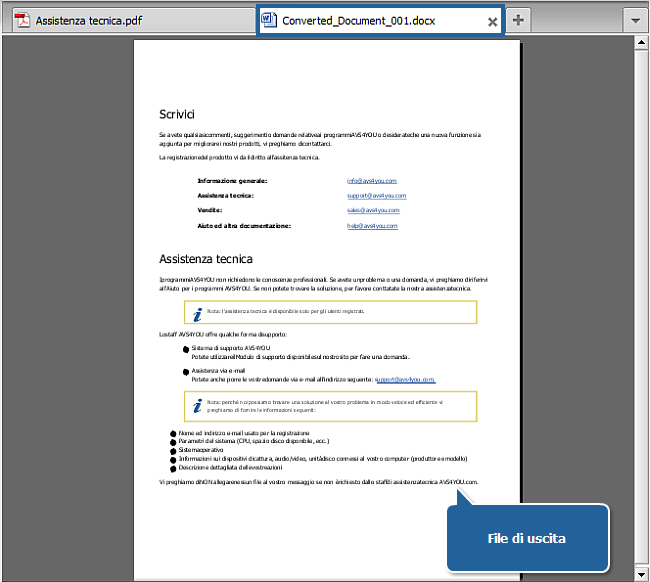 Come convertire da PDF a DOCX? Passo 6