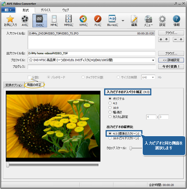 PAL から NTSC カラーシステムに変換する方法。ステップ 3