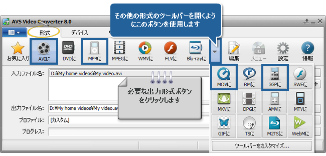 AVS Video Converter でマルチパス変換を実行する方法。ステップ 3