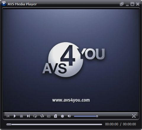 Screenshot vom Programm: AVS Media Player
