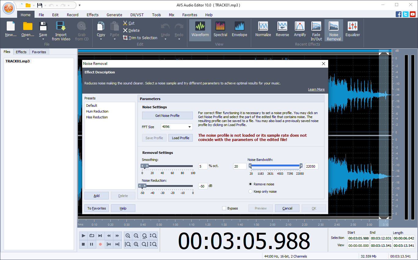 Cómo limpiar audio en AVS Audio Editor AVSBlog